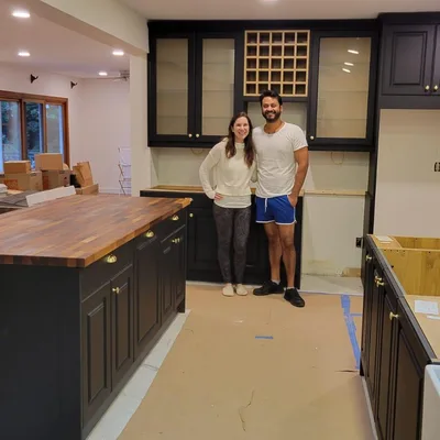 Kitchen remodeling project in Stratford CT - new cabinets and countertops