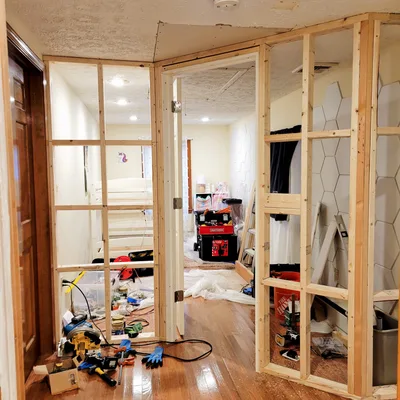 Interior trim and baseboard installation in Connecticut home